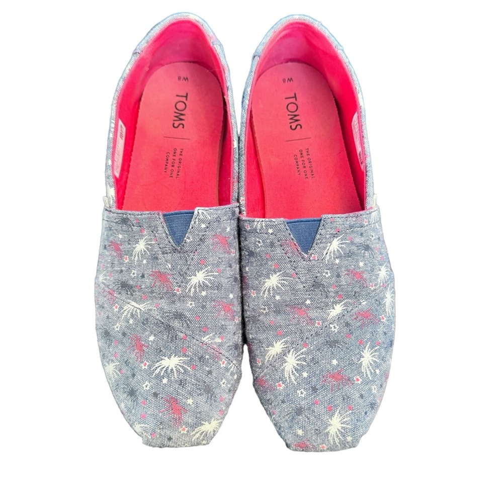 Toms Glow In The Dark Fireworks Alpargatas Size 8